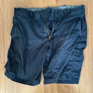 J Crew navy blue shorts - size 32” waist, 10.5” length